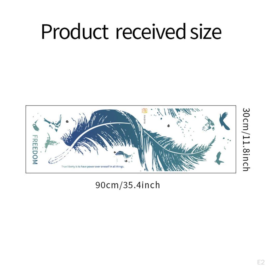Beautiful Feather Wall Sticker for Bedroom, Easy To Clean, Dining Room Background, Decal,
