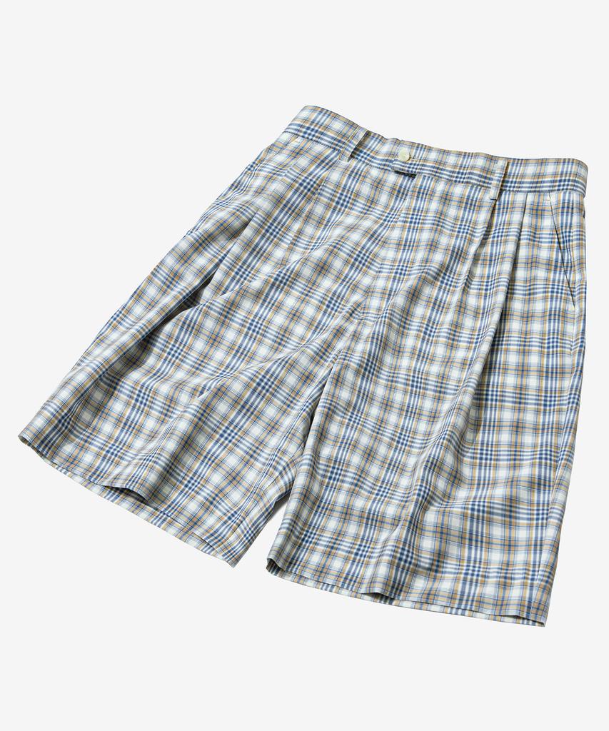 Sekeonmonollogeu Check Bermuda Pants [Blue]_Sept042Blue