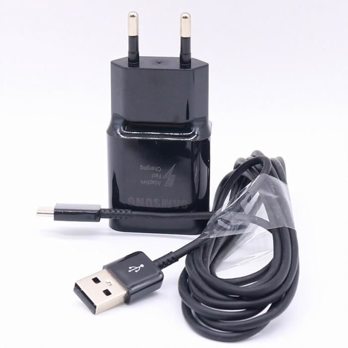 Chargeur Rapide Adaptatif 9V2A, Avec Prise Ue, Câble Usb Type-c, Pour Galaxy S9-S8-Plus-Note 9, Original [89618C4]