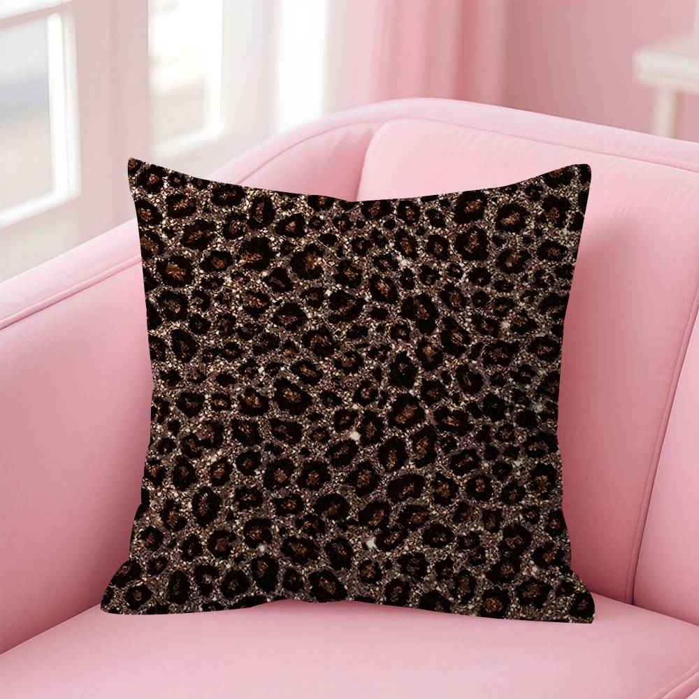 Luxury Leopard Pillow Cushion Cover Pillowcase Living Room Sofa Home Decor Customized