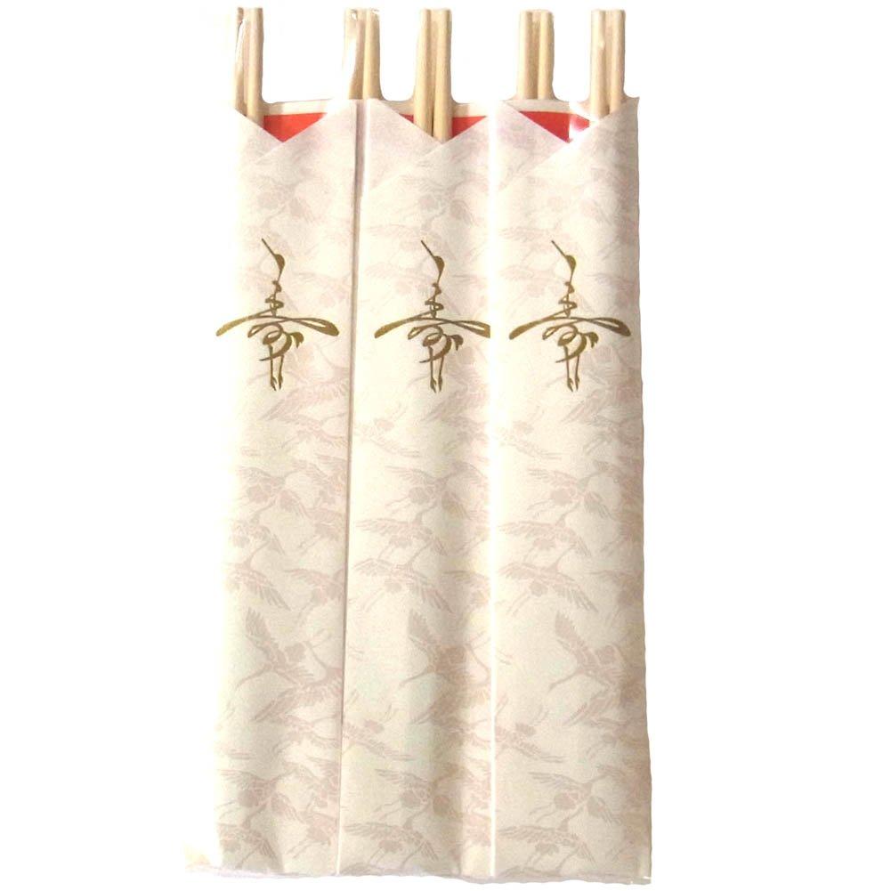 Koyanagi Sangyo Celebration Golden Longevity Thousand 29089 Chopsticks, Cranes, 5-Pack,