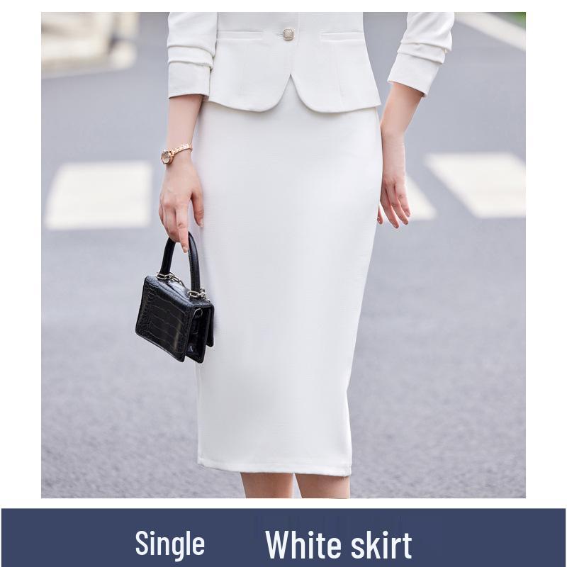 Busaron Women's Long-Sleeve Professional Suit Skirt for Interviews and Sales Work - Model 89158