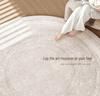 Easy-Care Imitation Cashmere Rug - Large Round Living Room Rug for Area Coverage and Comfort
