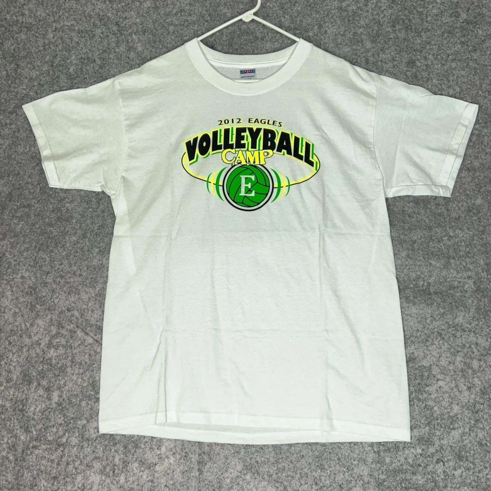 Eastern Michigan Eagles Mens Shirt Large White Green NCAA Basketball Sports Top 3XL