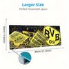 Dortmund Team Logo Mauspade, Große Gaming Schreibtischmatte, Rutschfestes XXL Mauspade für Laptop & Tablet, Mini-PC Spielmatte mit Genähten Kanten