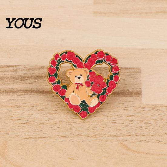 Non-slip Brooch Pin Pin, Animal Flower Design Fastener, Buckle-Type Fixing Pins, Enamel Paint Stable Buckle Pins for Backpacks And Hoods