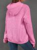 Damen Übergröße Herbst/Winter Casual 3D Buchstaben Jacquard Rundhals Pullover Sweatshirt