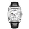 Top Neue Uhr Herren Hollow Sun Moon Star Morning Automatik Mechanisch Wasserdicht Leuchtend Herren Armbanduhr