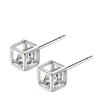 Korean Fashion Zircon Geometric Square Rubik's Cube Earrings for Women