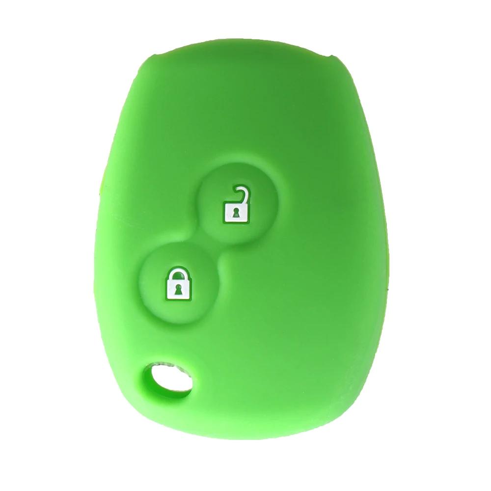 Silicone Car Key Case Cover 2 Buttons For Renault Kangoo Dacia Scenic Megane Sandero Captur Twingo Modus