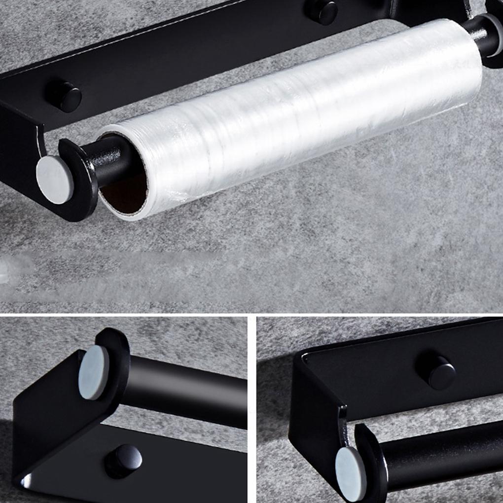 RecabLeght Toilet Paper Holder Bathroom Towel Rack Aluminum Paper Towels Holder Kitchen Roll Wc Accessories Wall Mounted Shelf