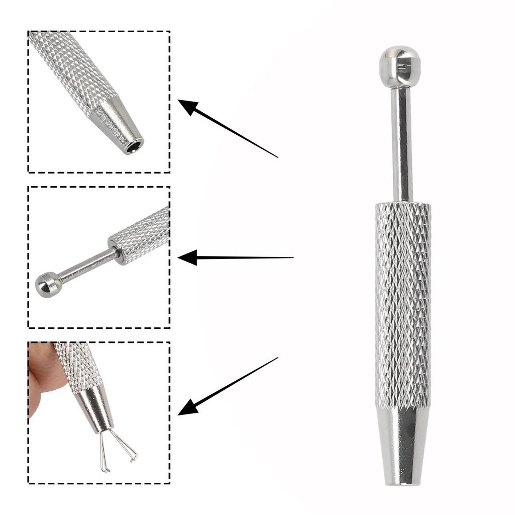 4 Claws Beads Holder Pick-Up Tool Diamonds Gems Prong-Holder Tweezer Catcher Grabber Body Tattoo Piercing Sprinkle-Pen Tools