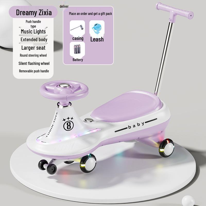 

Детская машинка-перевертыш с бесшумными светящимися колесами - Подходит для детей и взрослых