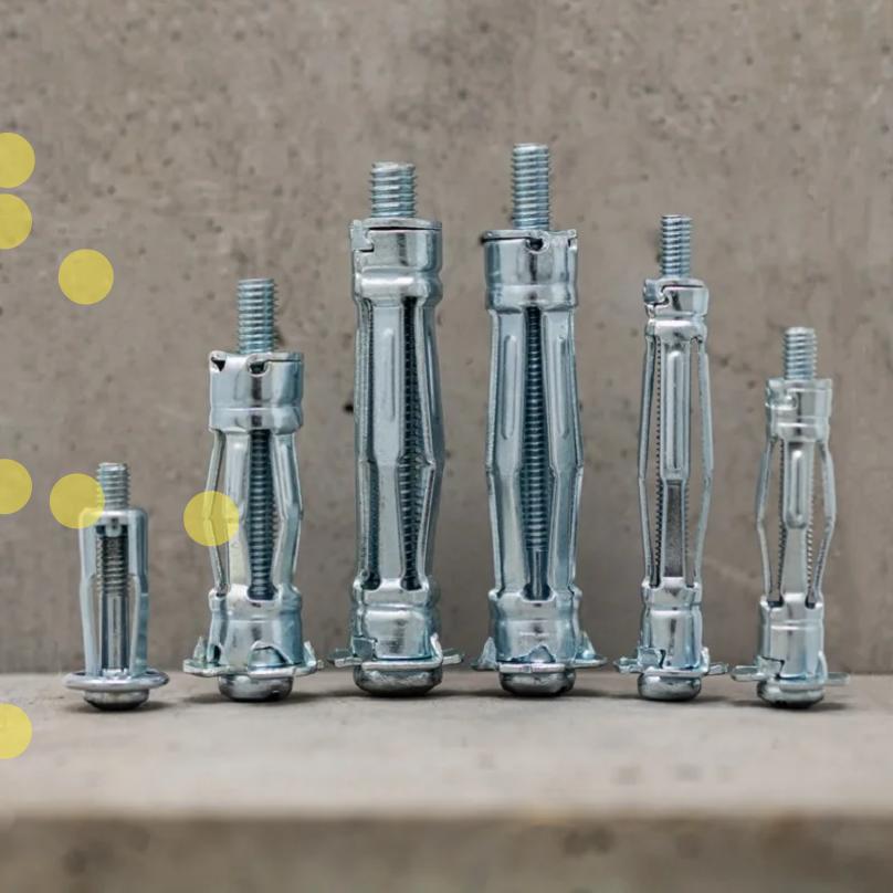 Heavy Expansion Bolt Set Practical Drywall Anchor with Screws Self Drilling Wall Home Pierced for Gypsum Board Fiberboard