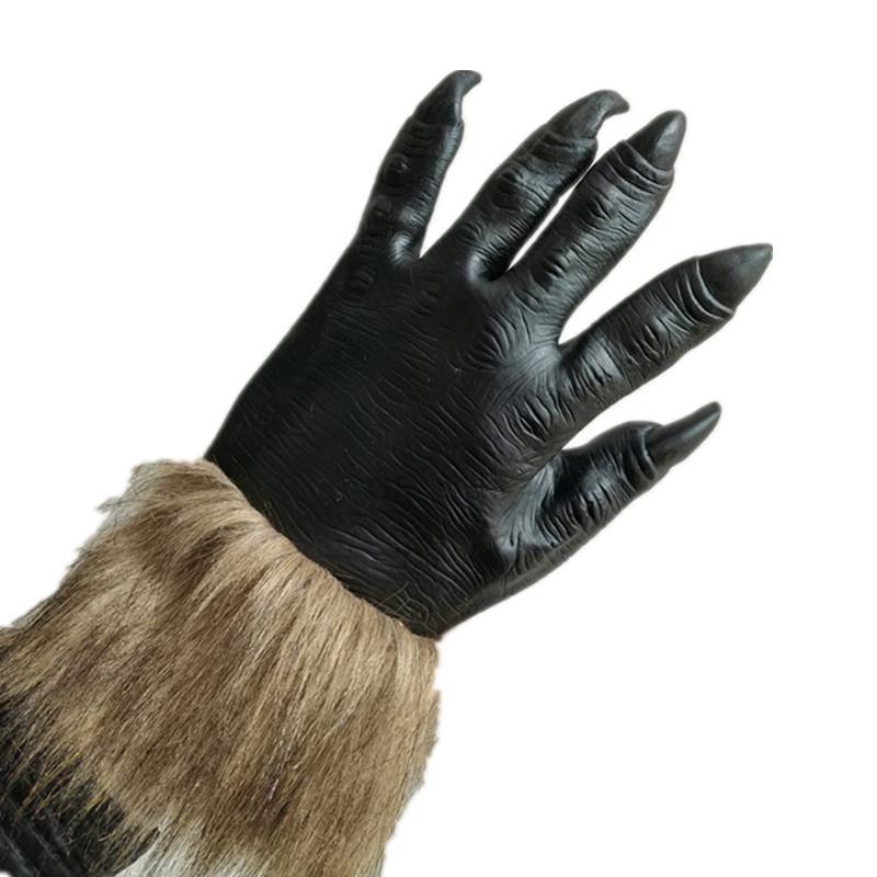 Funny Wolf Head Halloween Gloves Animal Masquerade Costume Props
