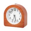 BHBL Alarm Clock Without Ticking Retro Wooden Alarm Clock with Dial Alarm Light Quiet Table Clock with Snooze Function A