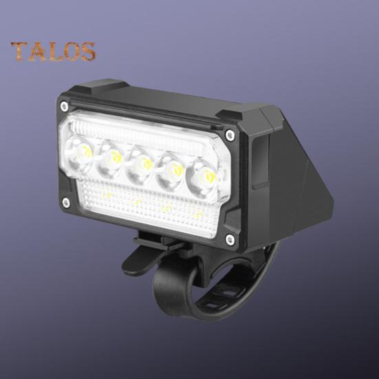 Světlo na kolo Digitální displej 5 režimů Nastavitelný Lehký Vodotěsný Dobíjecí MTB Silniční Horské kolo Noční jízda LED Přední světlo