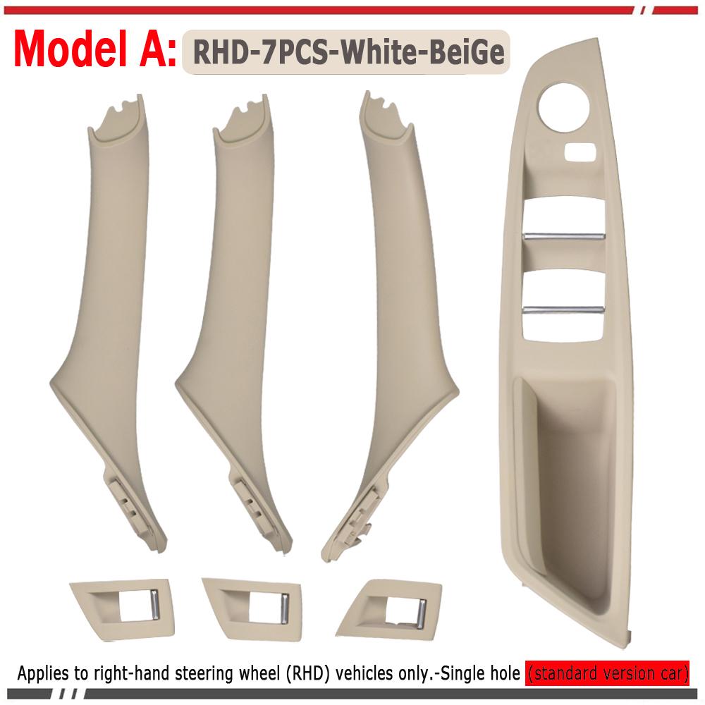 Original Right Hand Drive RHD For BMW 5 Series F10 F11 Beige Black Car Interior Inner Door Handle Panel Pull Trim Cover