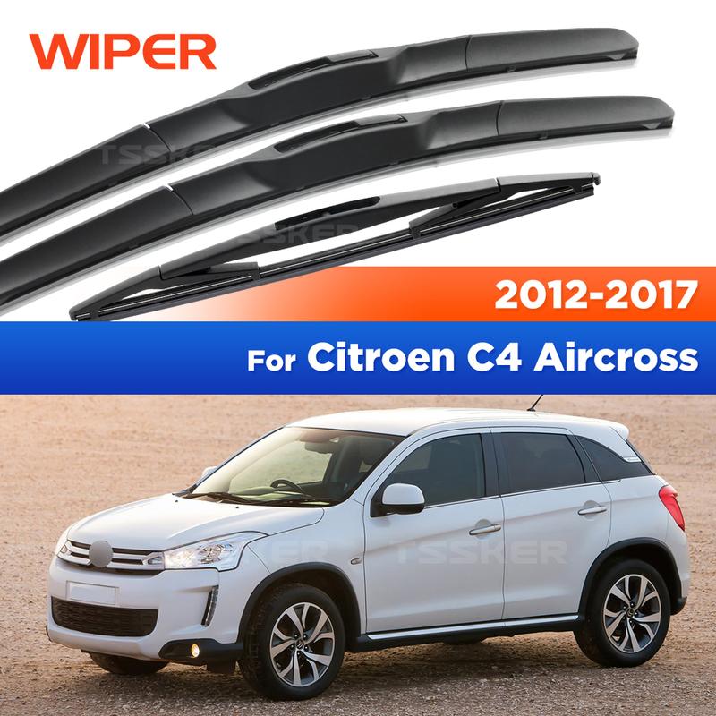 Front & Rear Wiper For Citroen C4 Aircross 2012-2017 2013 2014 2015 Wiper Front&Rear Wiper Blades Windshield  24"+21"+10"