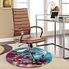 1pc Sonic the Hedgehog vs. Red Devil Round Carpet - Anime Design Chair Mat, Non-Slip Rug for Office, Home Decor, Living Room
