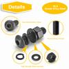 2000 Black Round Head Hexagon Socket Screws, Washer Nut Combination Kit