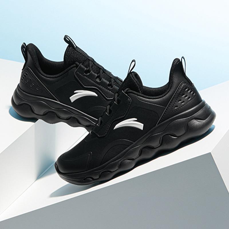 Anta Comfortable Classic Durable Low-Top Running Shoes Women Sneaker Black 922235573-6