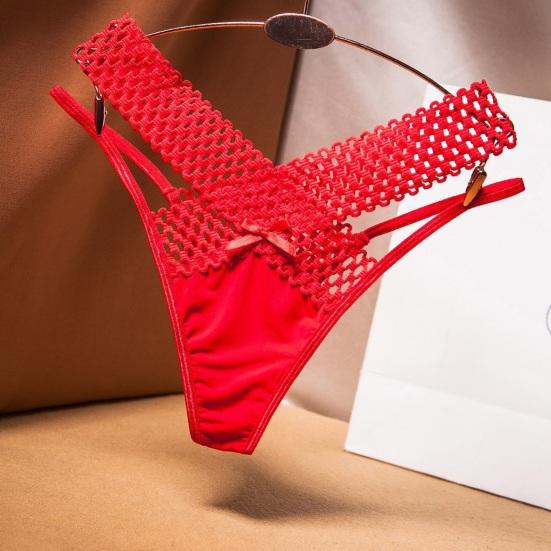 G String Thongs for Women Low Rise T-Back Seamless Hipster Underwear Crisscross Strappy