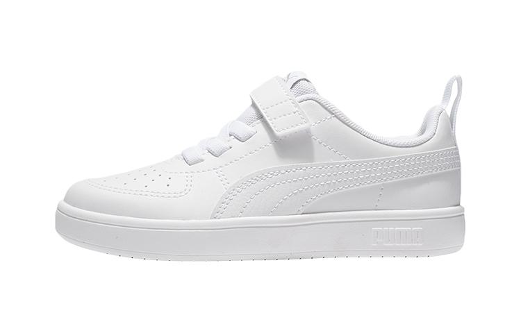 PUMA Rickie Low top Kids Skateboarding Shoes White Children Aged 3 7 Years Old 385836-01 32