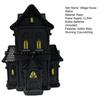 Gothic Inspired Interior Decor Lighted Halloween Village House Statue with LED Light, Unique Tabletop Piece Black Spooky Figurine for Holiday