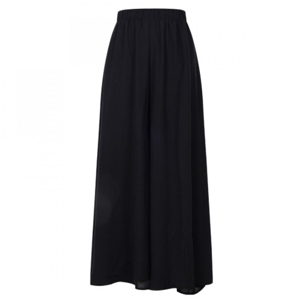 Shop   Women S waiStband Wide pantS With Lining Black Pic Wpt 20561
