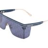 Dior Club M1U One-Piece Square Sunglasses Classic Floral Blue Square Sunglasses Unisex Sunglasses DIORCLUB-M1U-31B8