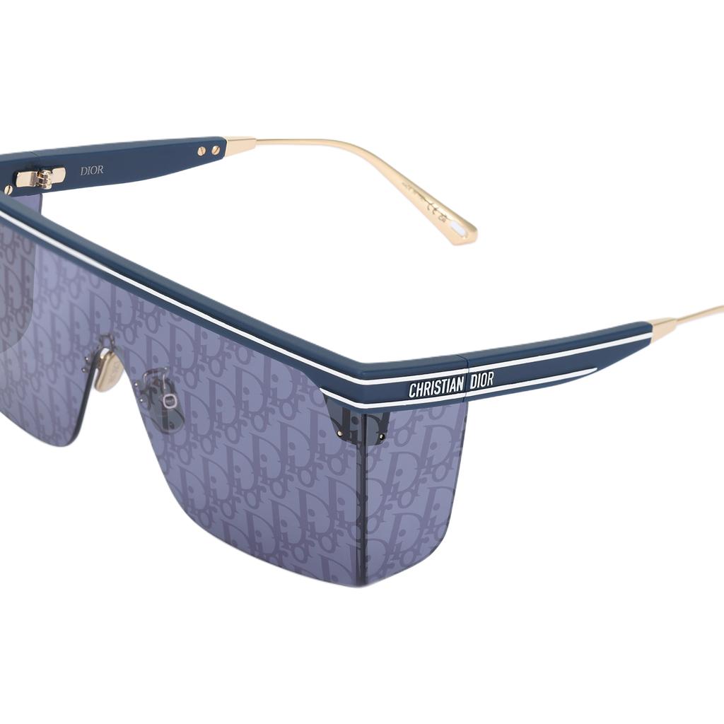 Dior Club M1U One-Piece Square Sunglasses Classic Floral Blue Square Sunglasses Unisex Sunglasses DIORCLUB-M1U-31B8