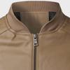 Men's Slim Fit PU Leather Jacket - European Size, Baseball Collar, Autumn/Winter Collection