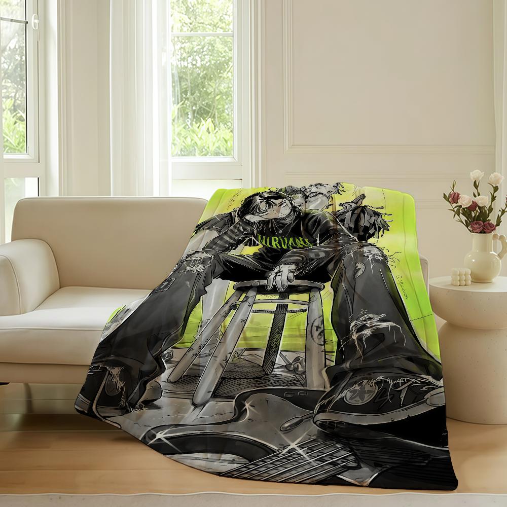 Anime Aya O Oosawa K Koga M Mitsuki Blanket For Sofa Office Bed Plane Travel Sleep Read Relax Camping Soft And Warm