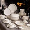 Maud Lanca Nordic Light Luxury 46-Piece Ceramic Dinnerware Set