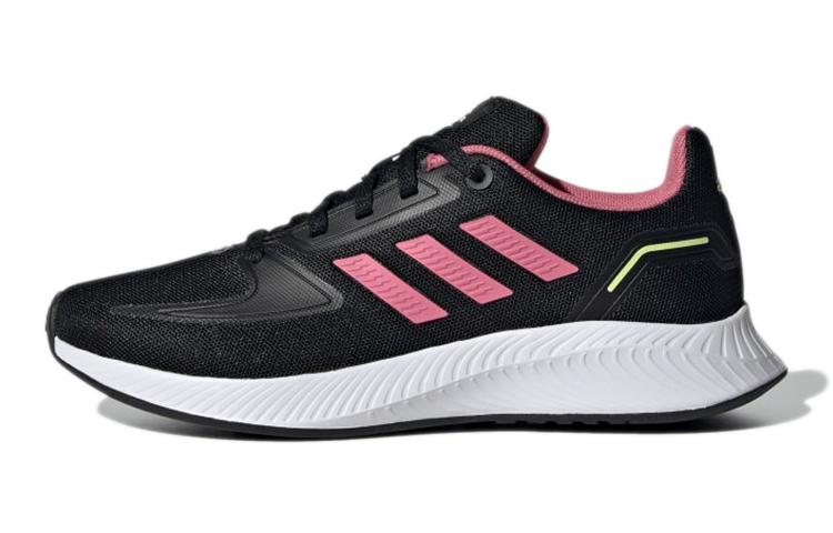 

Adidas Runfalcon 2.0 Comfortable Abrasion Resistant Breathable Low top Kids Running Shoes Black Pink Kids GZ7420 30.5