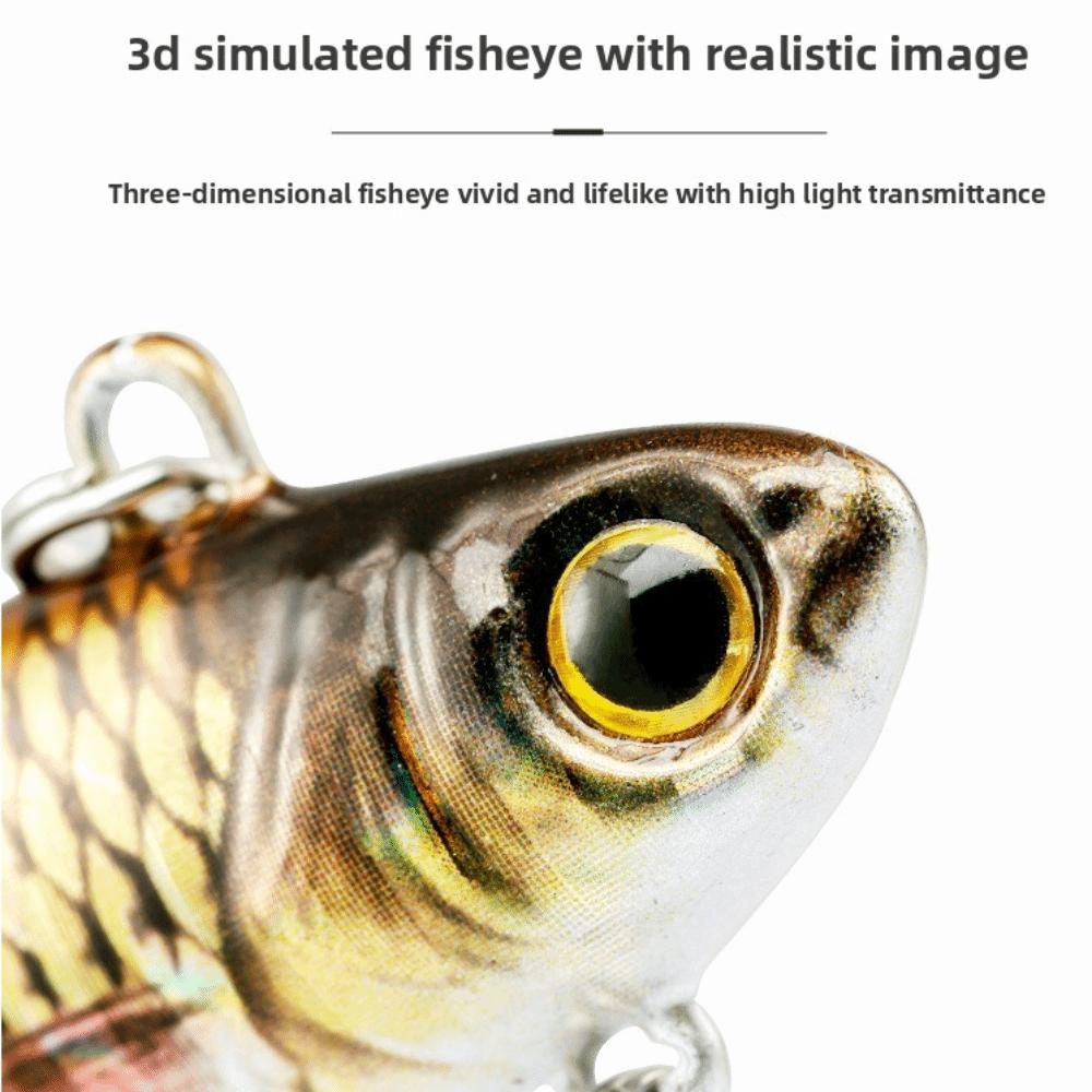 with Spoon Fishing Lure Rotate Treble Hook Vibration Spinner 2025 Pin Crankbait  Fishing Tackle
