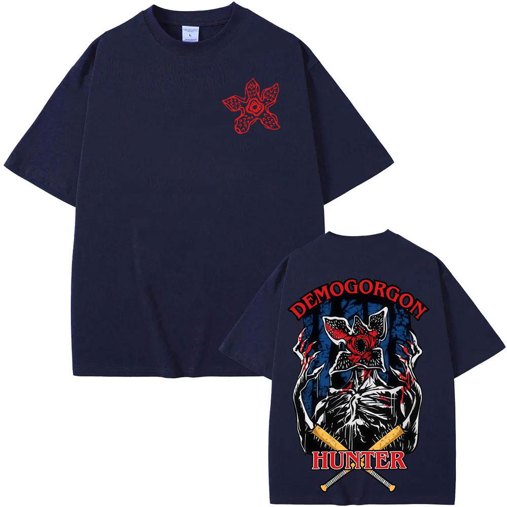 Eddie Munson Demogorgon Hunter T-shirt Cannibal Flower Monster Graphic T Shirts Men Women Fashion Cotton Short Sleeves T-shirts