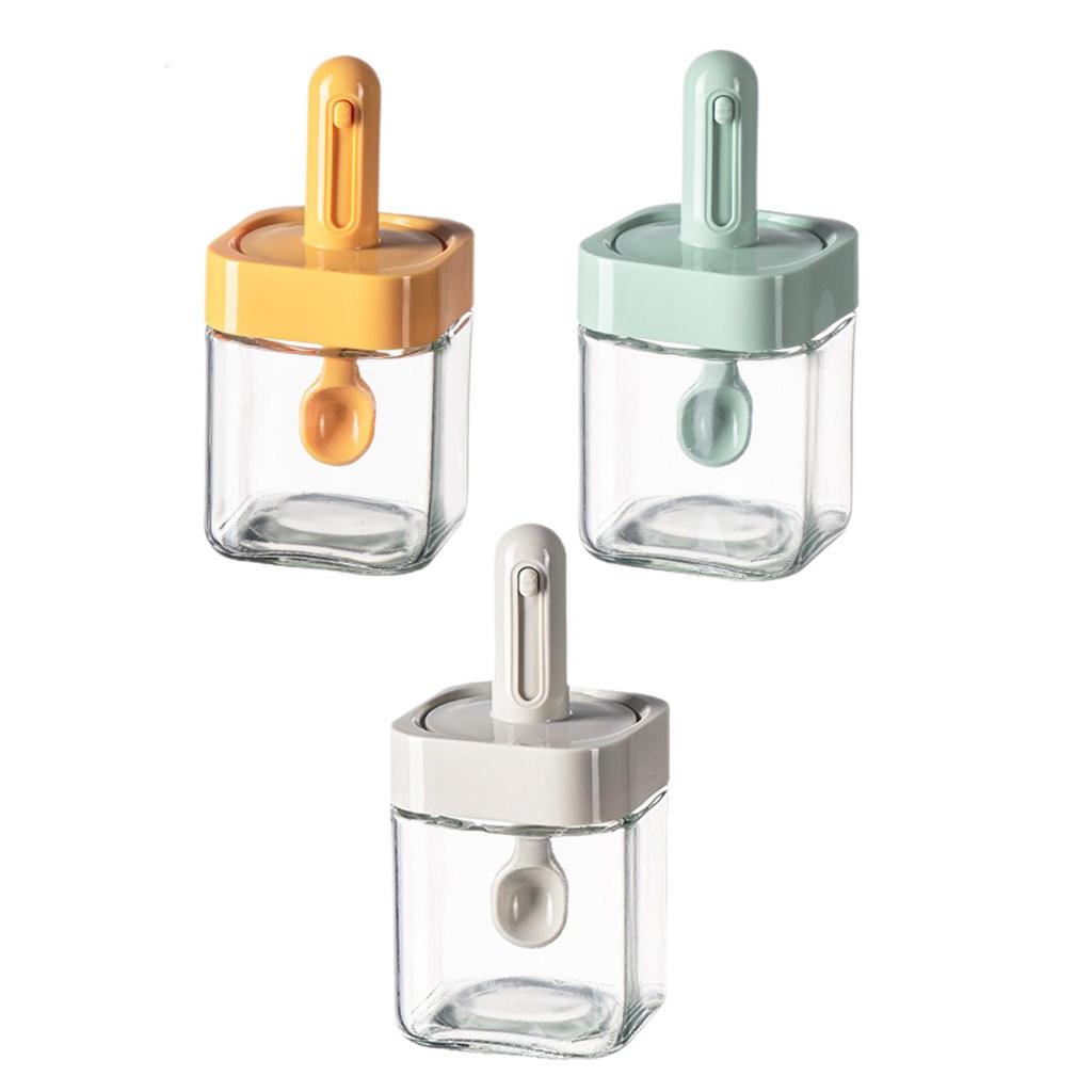 Seasoning Jar Spice Jar Mini Multipurpose Storage Bottle with Cover Conserve Container Kitchen Gadgets Washable Seasoning Box