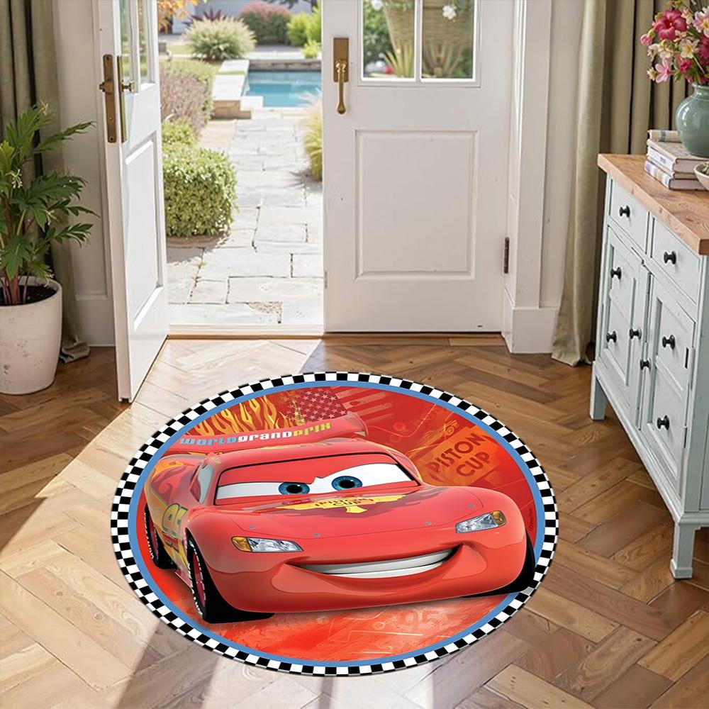 Dinsey Round Carpet Design for Game Room Outdoor Balcony Foyer Anti-slip Round Rug Decorate Offices Wedding Party Gift