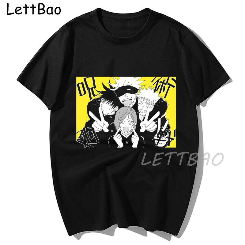 Japanese Anime Satoru Gojo T Shirt Women Kawaii Summer Tops Jujutsu Kaisen Manga Graphic