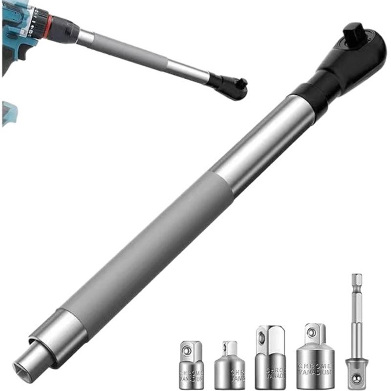 Heavy Duty Ratcheting Wrench Extender Tool With Ergonomic Reverse Switches Perfect For Plumbing And Furniture Assembly
