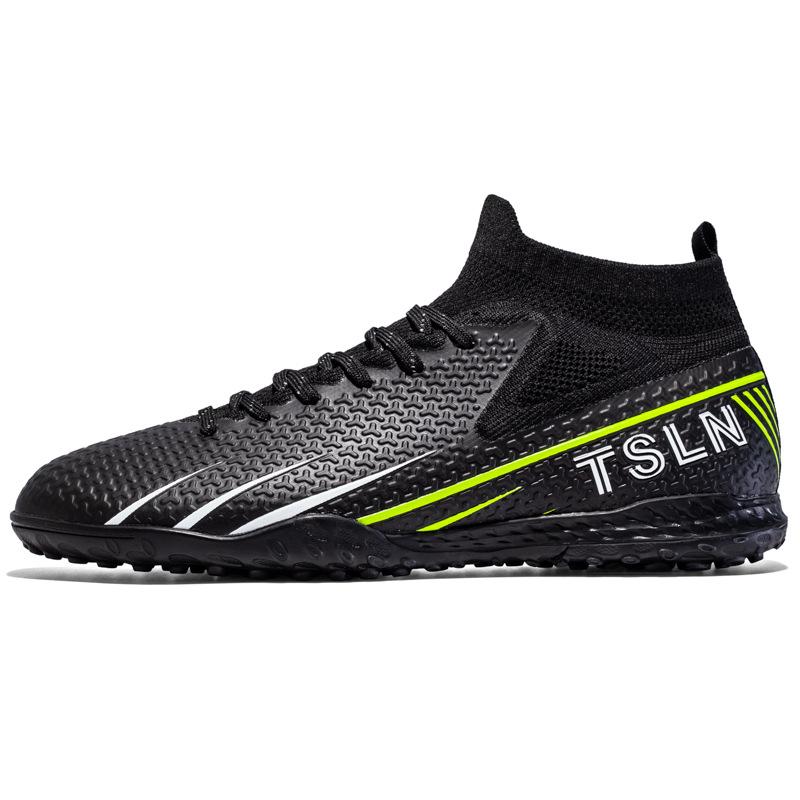 Neue Stiefel Fußballschuhe Sport High Top Ag Gebrochene Nägel Rutschfest Bequem Große Größe Sport Lange Nägel Rasen Fußballschuhe