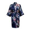 Bride Long Women Kimono Robe Satin Silk Night Dressing Gown