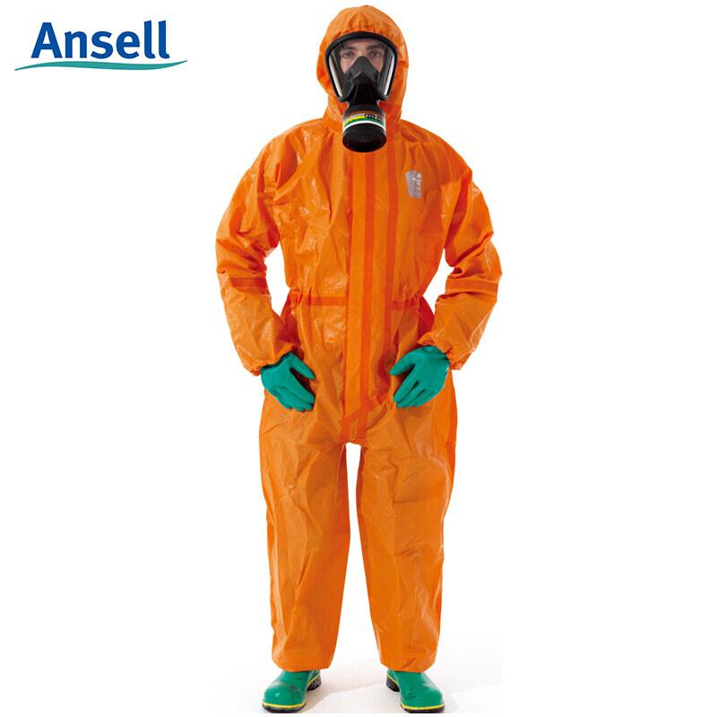 ANSELL Type 5000 Heavy-Duty Chemical & Biological Protective Coverall L
