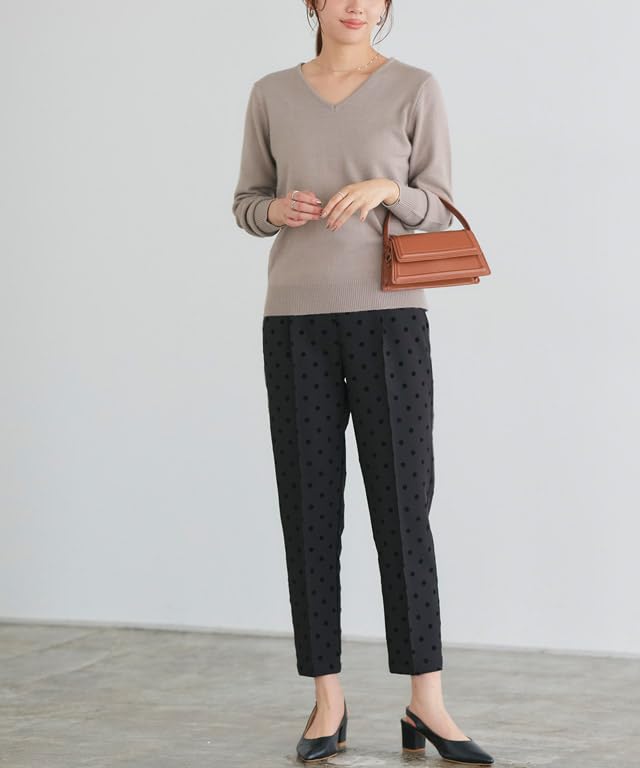 Pierrot Premium Cashmere Touch Knit Sweater for Women Solid Simple Boat Versatile Top (Long Sleeve, Color, V-Neck, Neck) - Fall/Winter (Small/V-Neck,