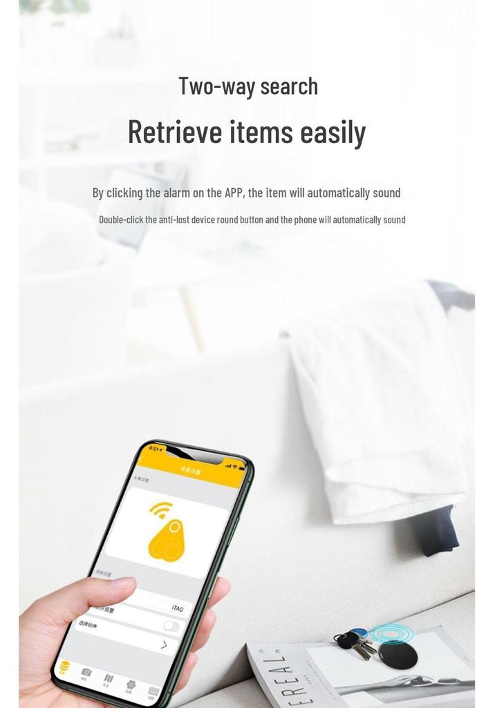 Bluetooth Anti-Loss Key Finder and Smartphone Locator