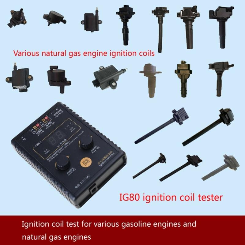 12V~24V IG80 Detector Profesional Bobină de Aprindere Auto Tester Motor pe Gaz Natural Instrument de Diagnosticare și Reparare Vehicule