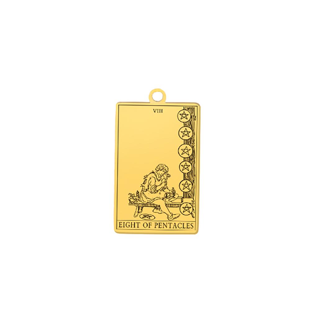 Suit of Pentacles Tarot Cards Vintage Amulet Pendant for Necklaces Suit of Swords Traditional Tarot Art Minor Arcana Wholesale