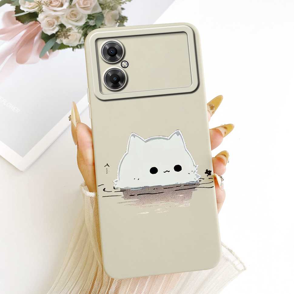 Sunflower Cartoon Cover For Xiaomi Poco M4 5G Cases Soft Silicone Phone Case For Xiaomi Poco M4 PocoM4 5G ShockProof Bumper